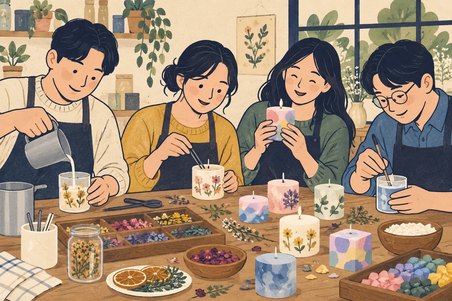 정서 환기 문화 체험 15 (수제 캔들 핸드메이드 소품 실습)